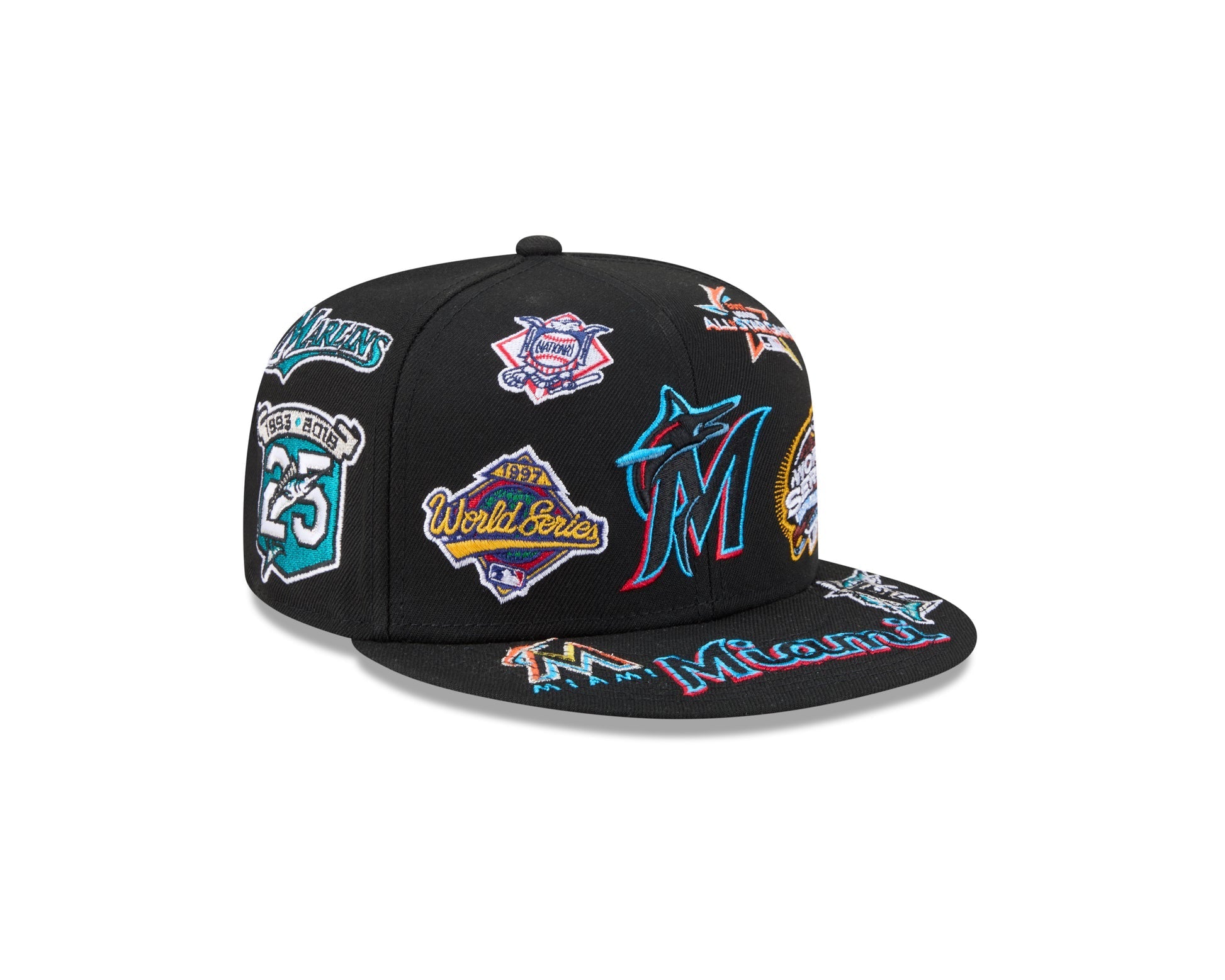 Miami Marlins MLB All Over Patch 59FIFTY New Era