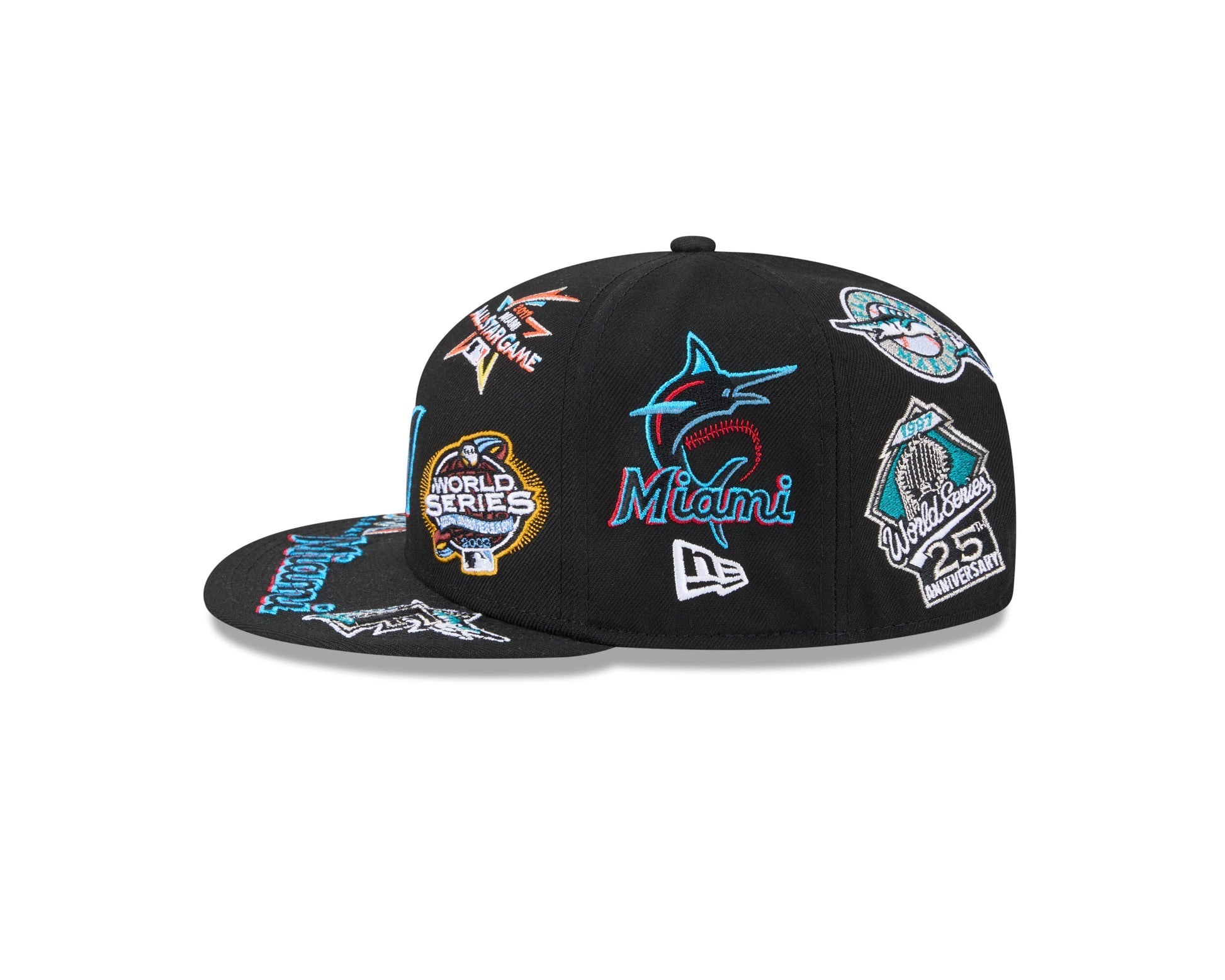 Miami Marlins MLB All Over Patch 59FIFTY New Era