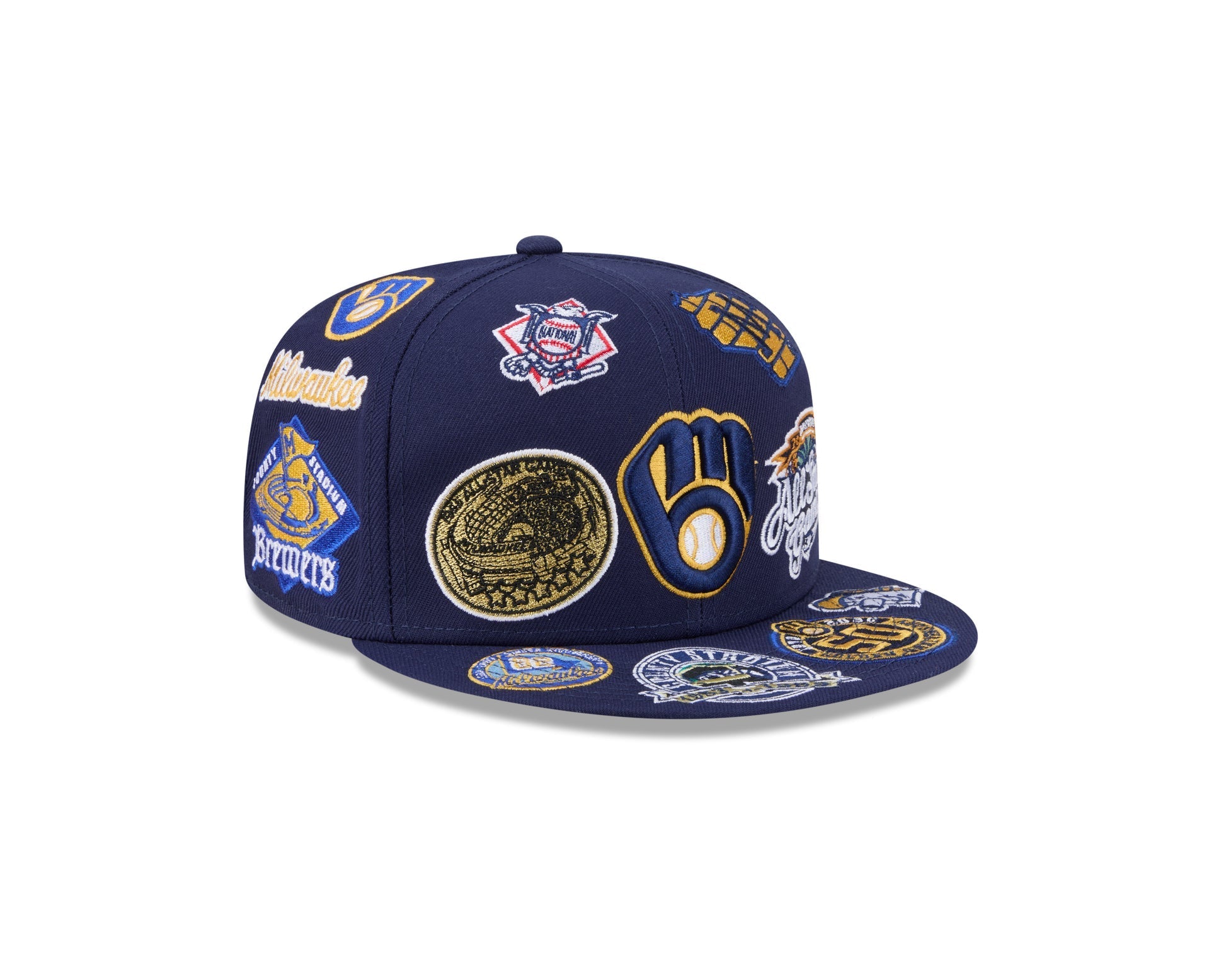 Milwaukee Brewers MLB All Over Patch 59FIFTY Fitted New Era