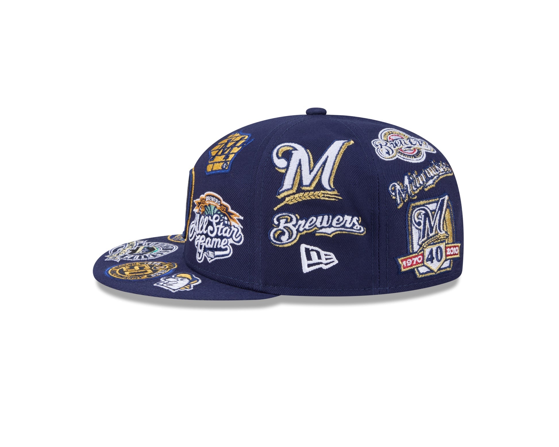 Milwaukee Brewers MLB All Over Patch 59FIFTY Fitted New Era