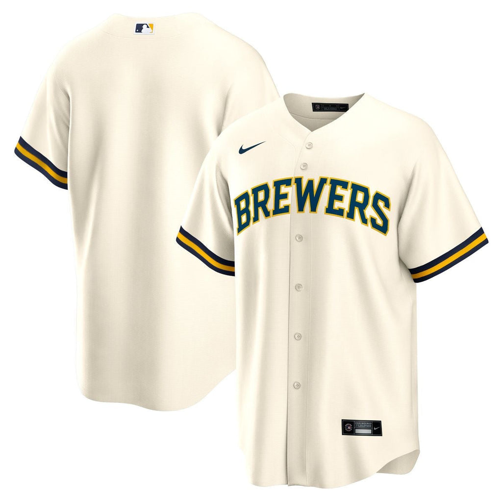 Milwaukee Brewers Nike Cream Jersey