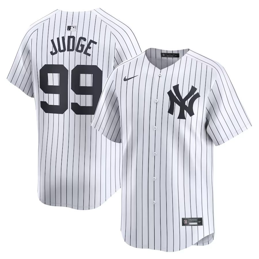 New York Yankees Nike White Aaron Judge 99 Jersey