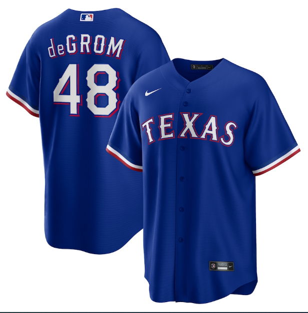 Texas Rangers Replica Blue Jersey