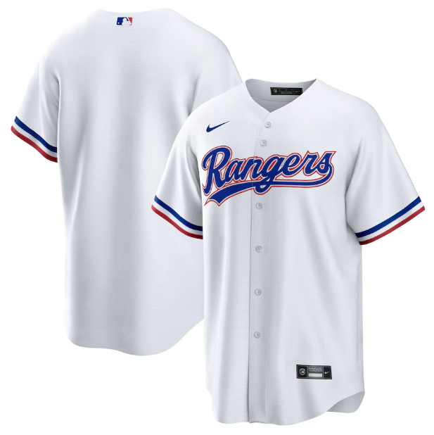 Texas Rangers Replica White Jersey