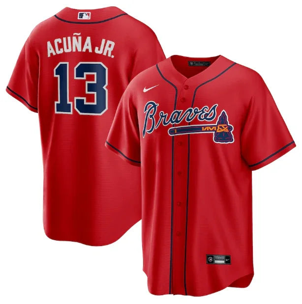 Atlanta Braves Replica Red Jersey